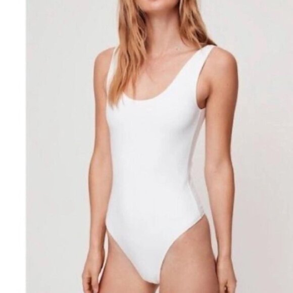 Wilfred Tops - Aritzia Women's White Bodysuit